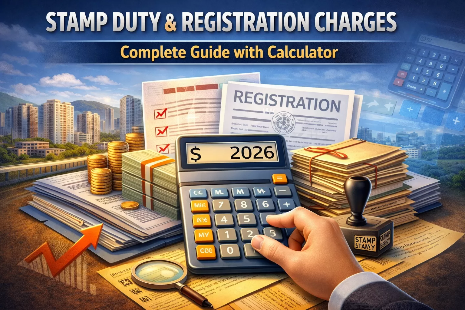 Stamp Duty &amp; Registration Charges 2026: Complete Guide with Calculator