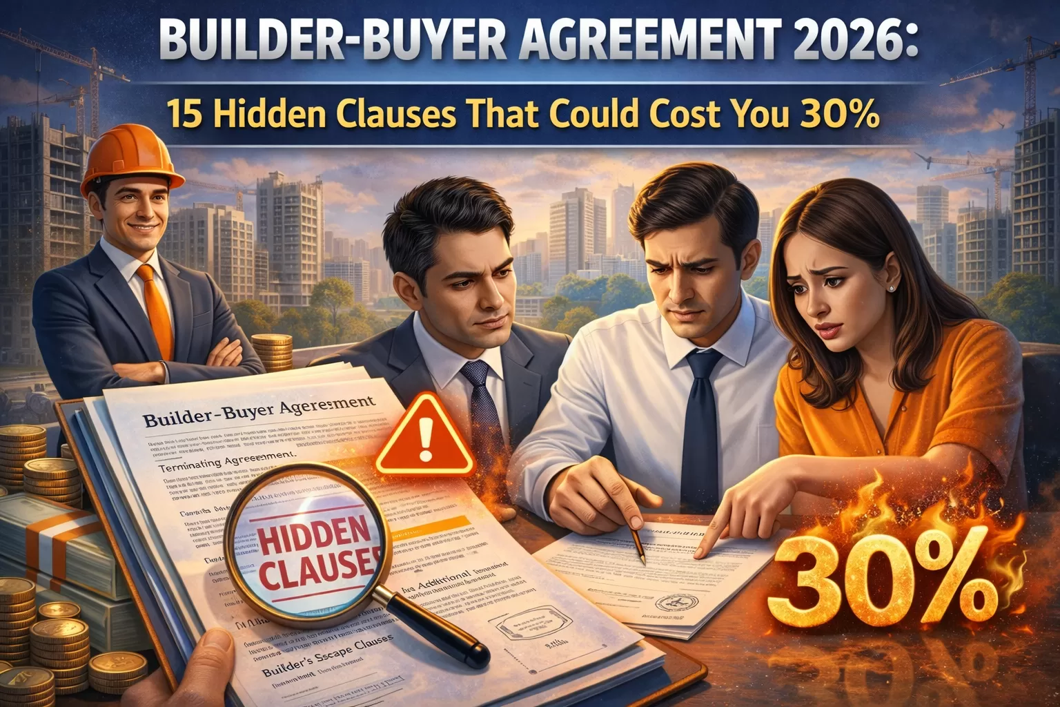 Builder-Buyer Agreement 2026: 15 Critical Clauses You MUST Verify